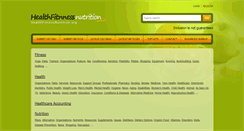 Desktop Screenshot of healthfitnessnutrition.org