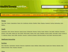 Tablet Screenshot of healthfitnessnutrition.org